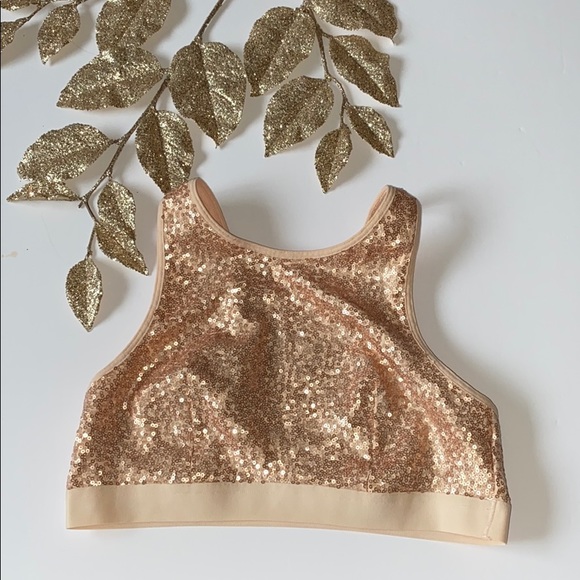 aerie Other - Aerie Blush Color Sequin Bralette